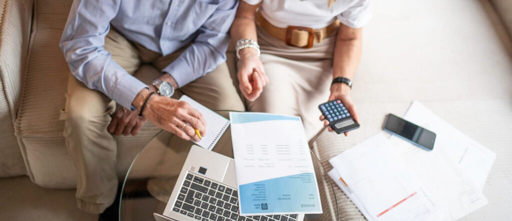 couple going over financials